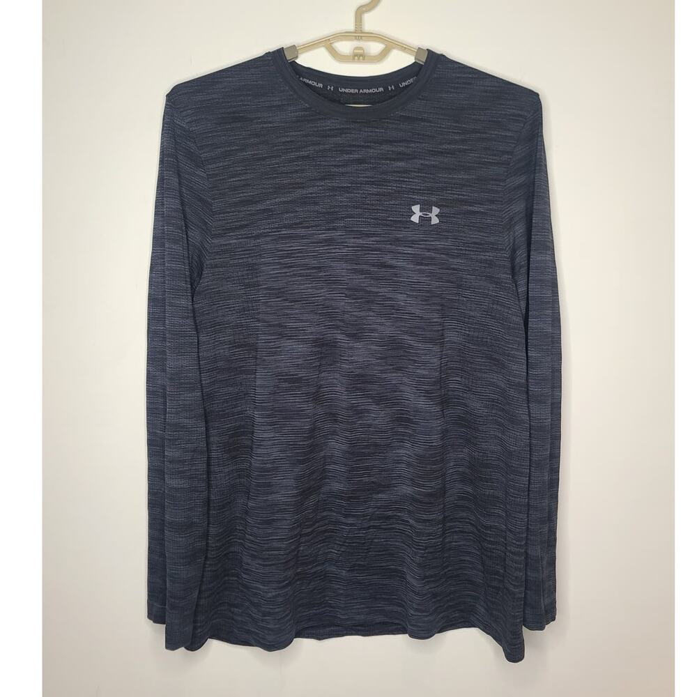 Under Armour HeatGear black grey long sleeve shirt - XXL / 2XL